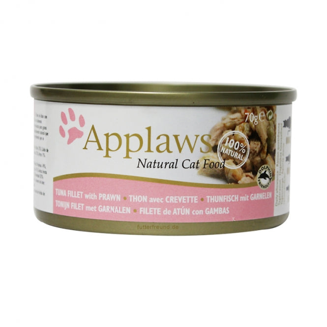 Applaws Cat Dose Thunfischfilet & Garnelen 24x156g