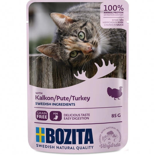 Bozita Pouch Häppchen in Soße mit Pute 12x85g