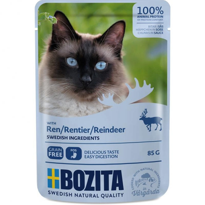 Bozita Pouch Häppchen in Soße mit Rentier 12x85g