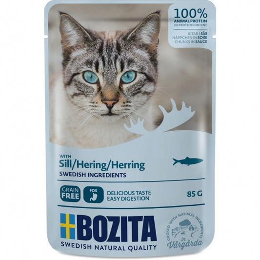 Bozita Pouch Häppchen in Soße mit Hering 12x85g