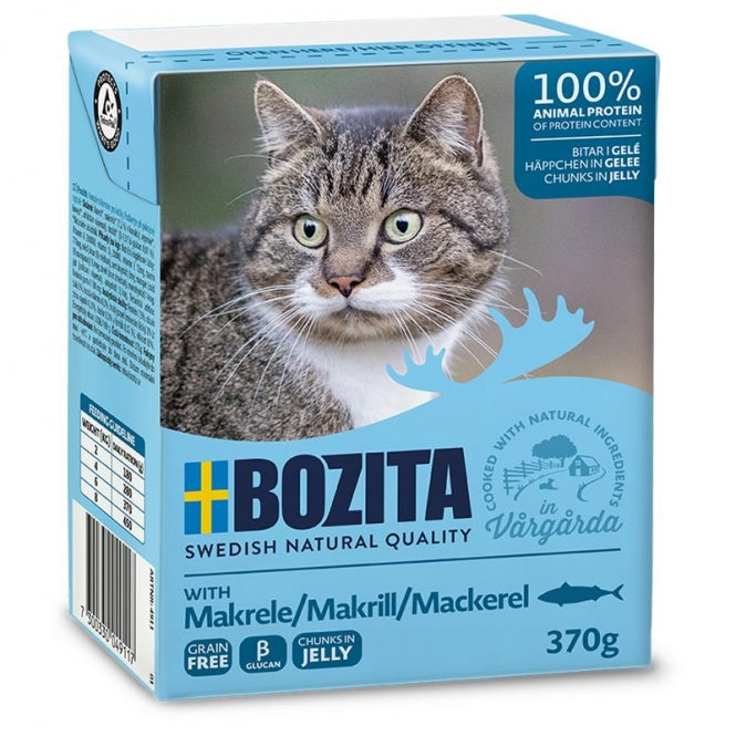 Bozita Cat Tetra Recard Häppchen in Gelee Makrele 6x370g