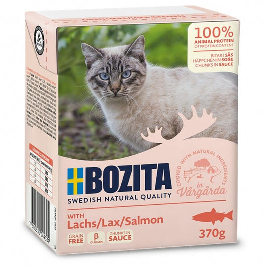 Bozita Cat Tetra Recard Häppchen in Soße Lachs 6x370g