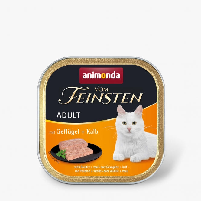 Animonda vom Feinsten Cat Adult mit Geflügel & Kalb 32x100g