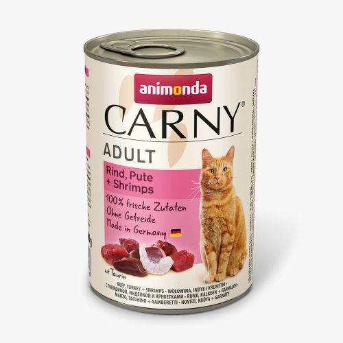 Animonda Cat Carny Adult Rind & Pute & Shrimps - 6x400g