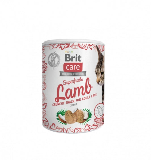 Brit Care Cat Snack Superfruits - Lamb 100g