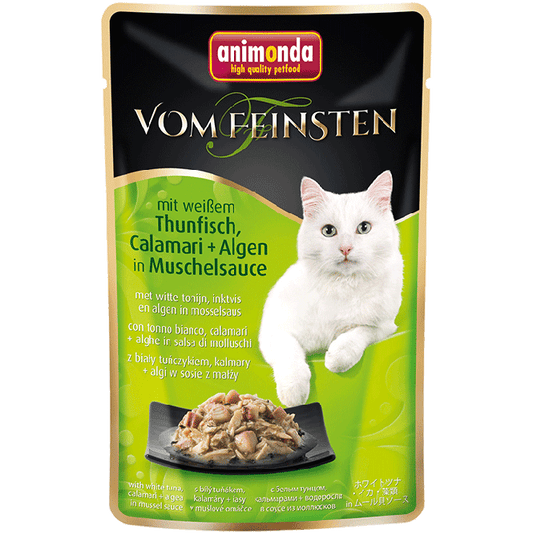 Animonda vom Feinsten Cat mit Hühnchenfilet & Thunfisch, Calamari + Algen 18x50g