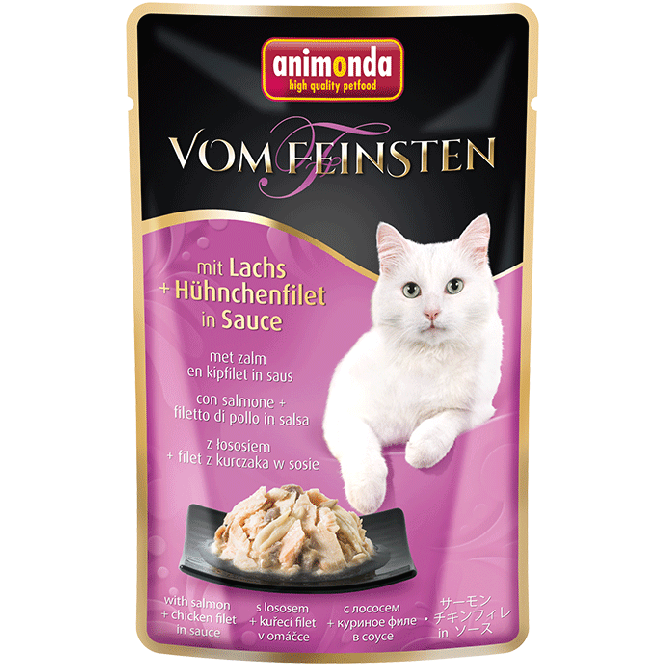 Animonda vom Feinsten Cat mit Lachs & Hühnerfilet 18x50g