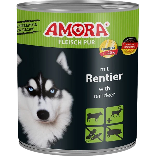 AMORA Fleisch Pur Rentier 6x800g