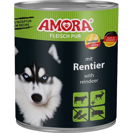 AMORA Fleisch Pur Rentier 6x800g