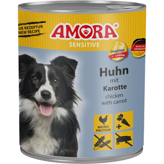 AMORA Sensitive Huhn & Karotte - 6x800g