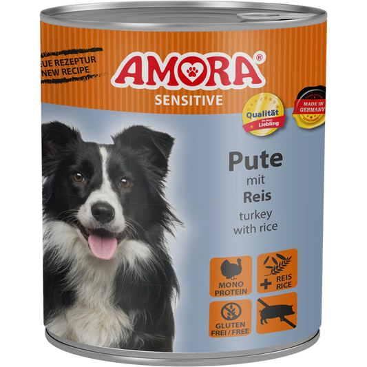 AMORA Sensitive Pute & Reis - 6x800g