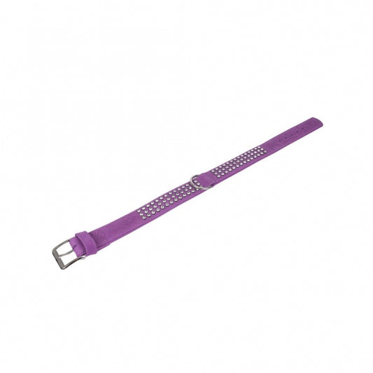 Karlie Buffalo Strass-Halsband - Violett - 3-reihig, 65cm/40mm