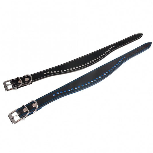 Karlie Halsband Chic - Schwarz/Blau - 40 cm / 35 mm