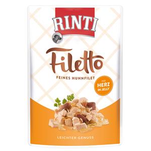 Rinti Filetto Jelly Huhn & Hühnerherz 24x100g