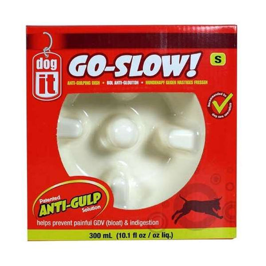 DOGIT Go-Slow Anti-Schling-Napf Weiss 300 ml