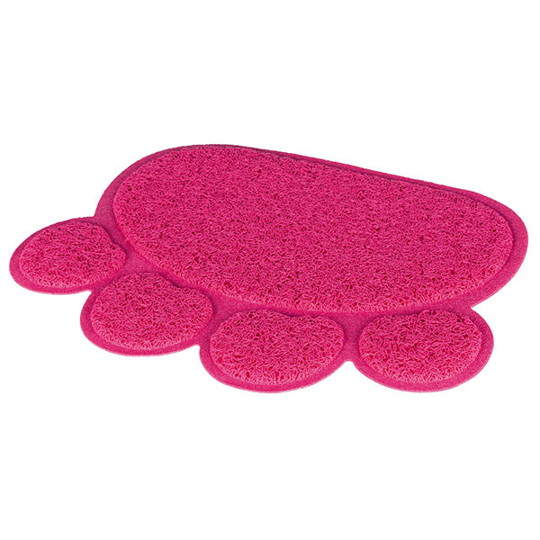 Trixie Vorleger für Katzentoiletten, Pfote pink