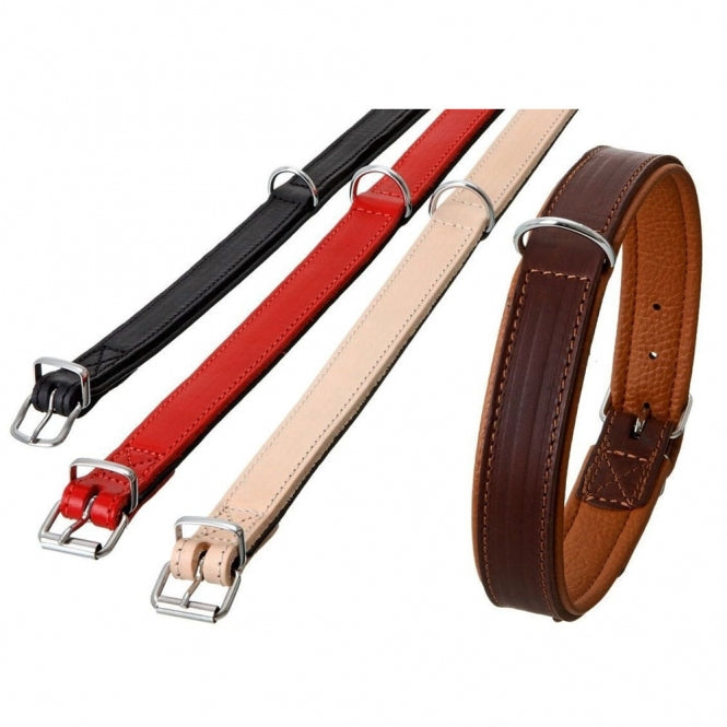 Karlie Rondo Halsband unterlegt - Rot - 18mm/42cm