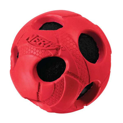 NERF DOG Wrapped Bash Ball (gummiummantelt) - L=8,9 cm