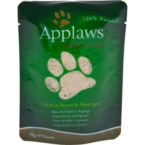 Applaws Cat Frischebeutel Hühnchen & Spargel 12x70g