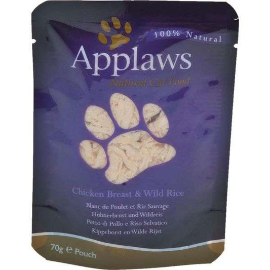 Applaws Cat Frischebeutel Hühnchenbrust & Wildreis 12x70g